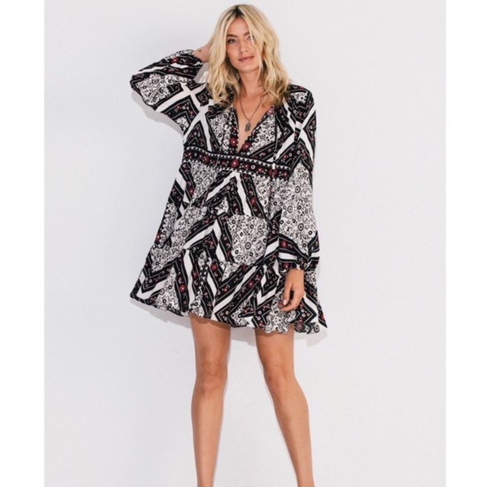 Jens pirate booty tunic in Spanish tile